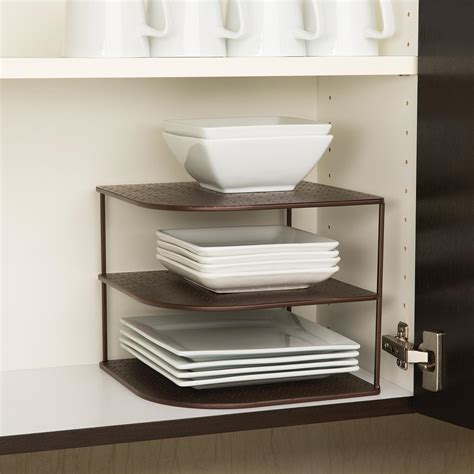 corner counter organizer|corner shelf organizer for cabinet.